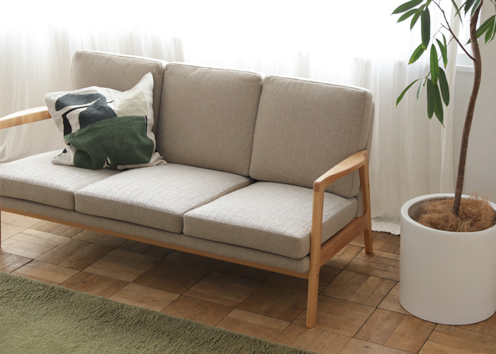 Momo natural moss 3p sofa ソファ-