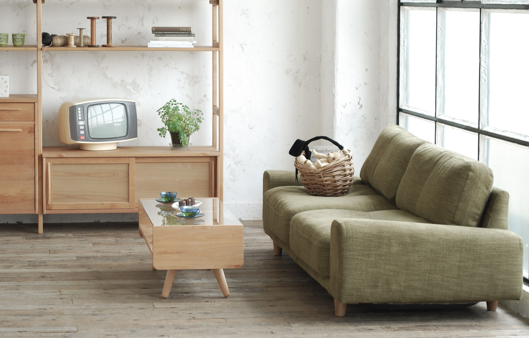 MOMO NATURAL DAY SOFA 3P ONE ARM 素敵な - 2人掛け・3人掛けソファ