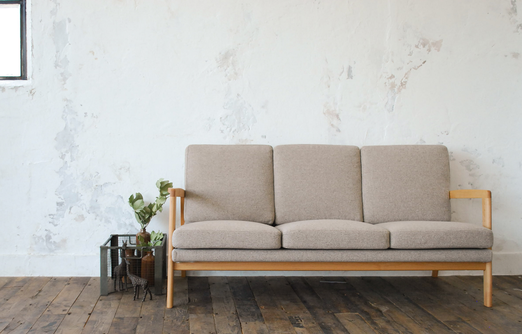 Momo natural moss 3p sofa ソファ-