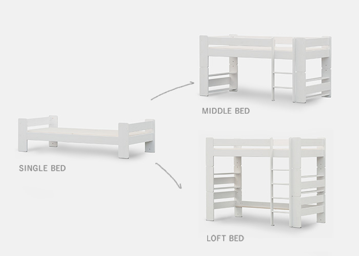 おすすめ ○mokoさま専用○MOMO NATURAL FHETH BED ロフトベッド