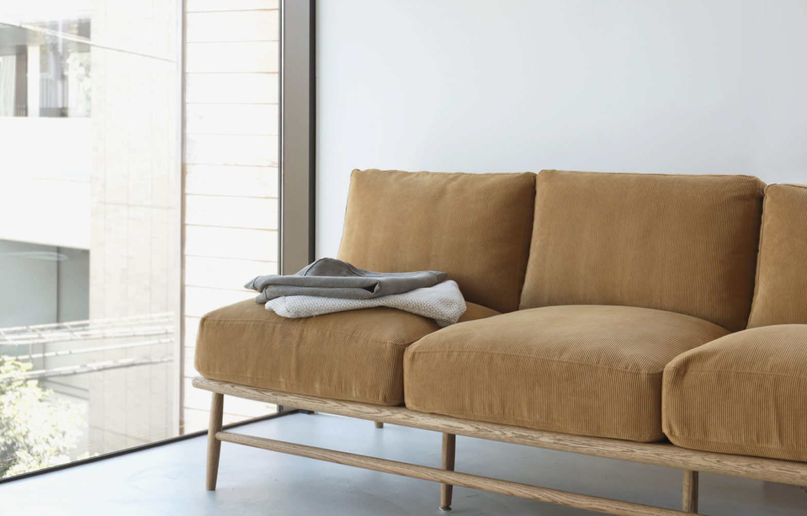 momo natural cloud sofa 2p モモナチュラル ソファ - ソファセット