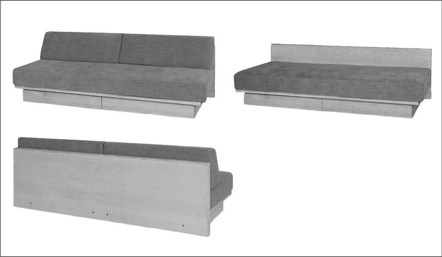 RUHE SOFA BEDのシルエット画像